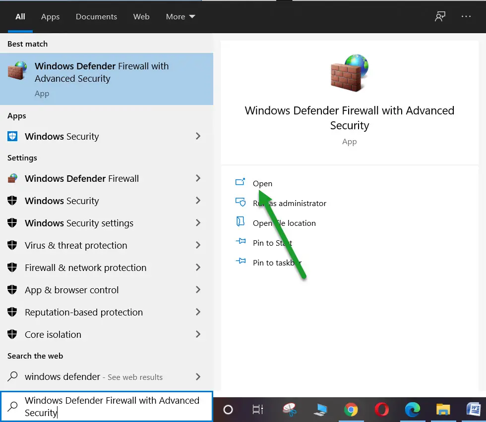 Windows Defender Firewall