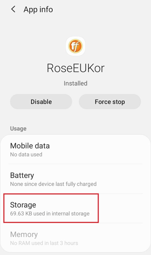 RoseEUkor Storage