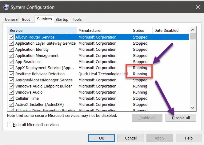 Stop services to make your computer faster