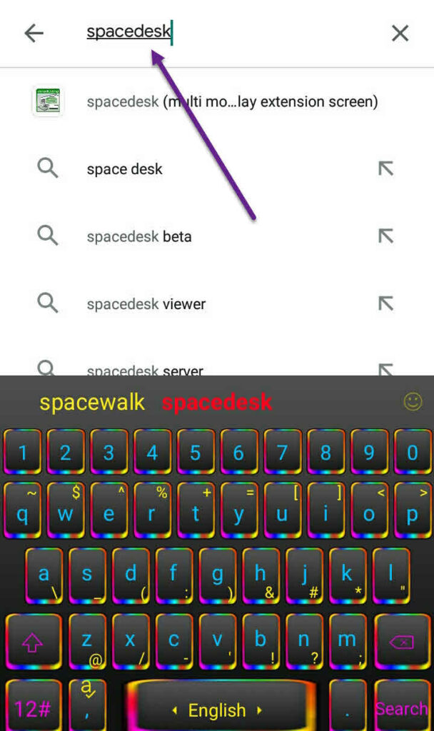 search Spacedesk