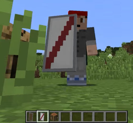 How to make a shield in Minecraft