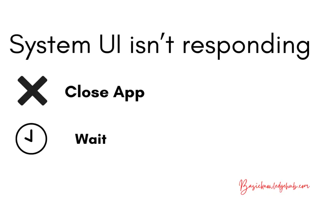 System UI isn’t responding