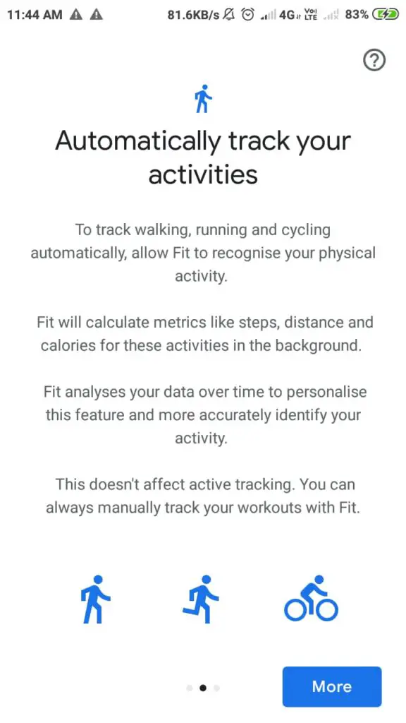 automatically track your activity