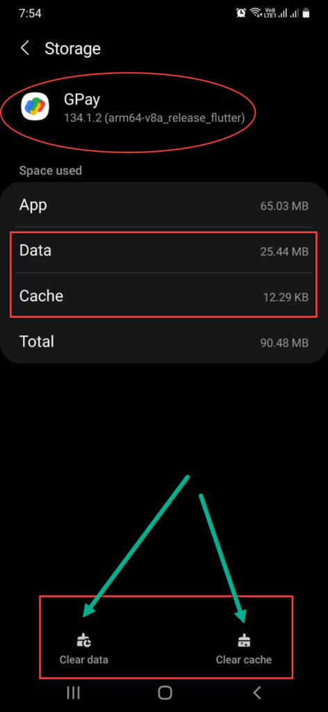 clear cache and clear data both