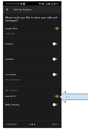 Wi-fi or while charging