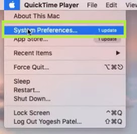 System Preference(Apple menu) to fix AirPods won't connect to MacBook