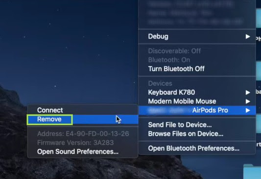 Restart MacBook’s Bluetooth module