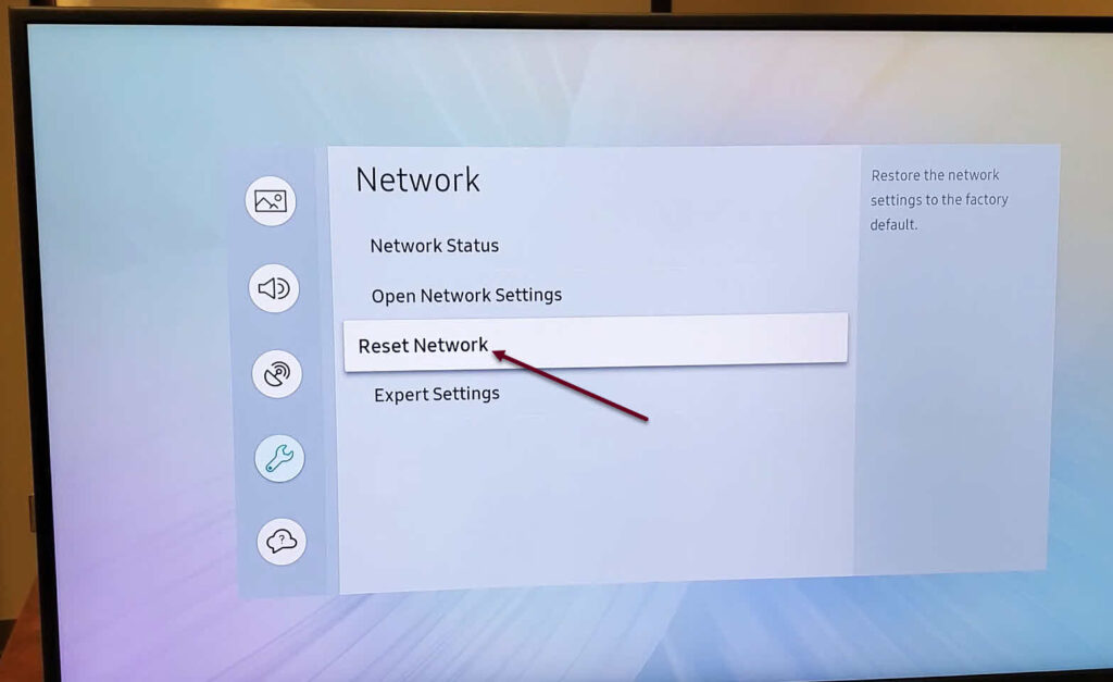 Samsung TV cannot connect to server