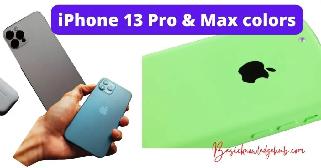 iPhone 13 Pro Max colors