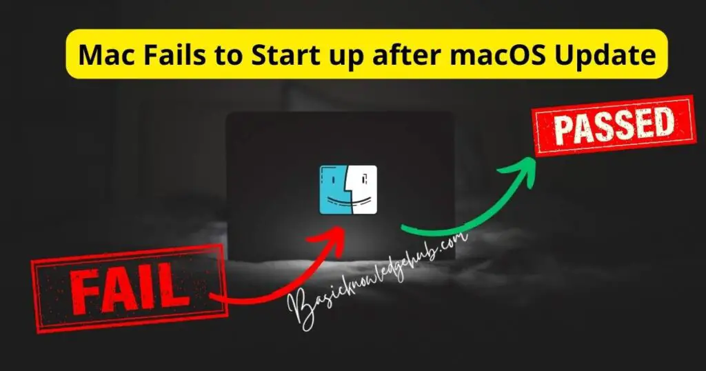 Mac Fails to Start up after macOS Update