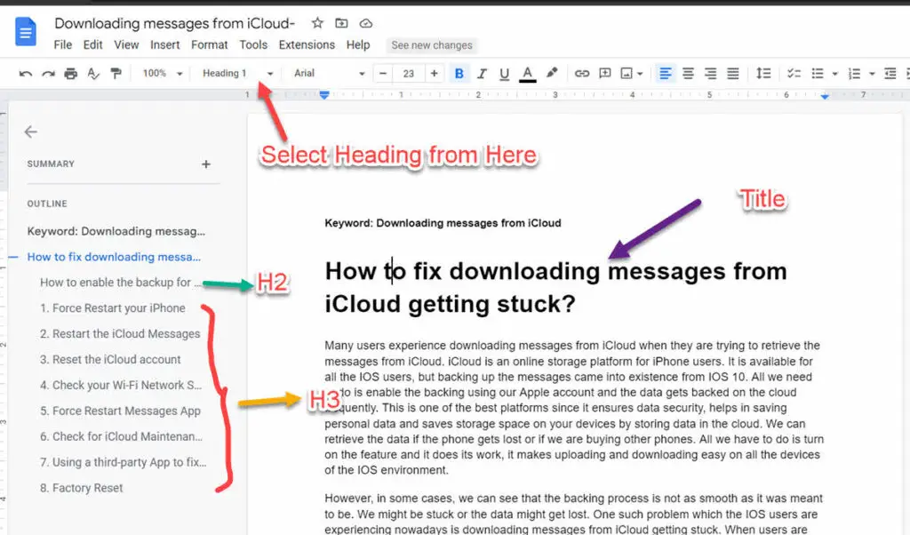  use Google DOC