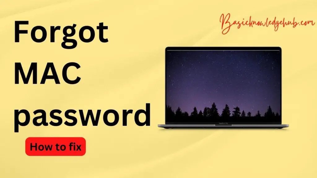 Forgot MAC password