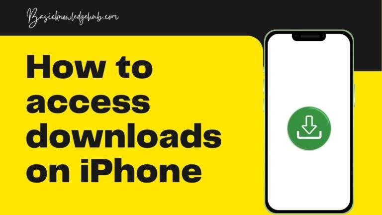 How to access downloads on iPhone