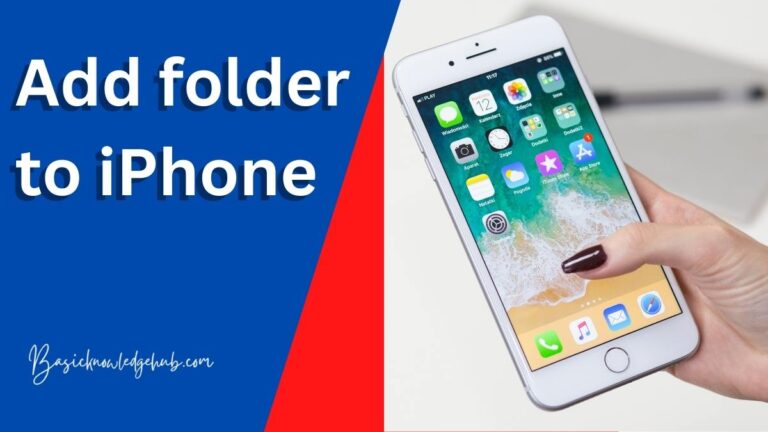 Add folder to iPhone