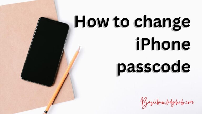 How to change iPhone passcode?