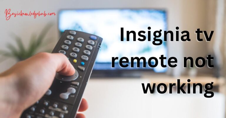 Insignia tv remote not working