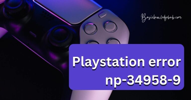 Playstation error np-34958-9