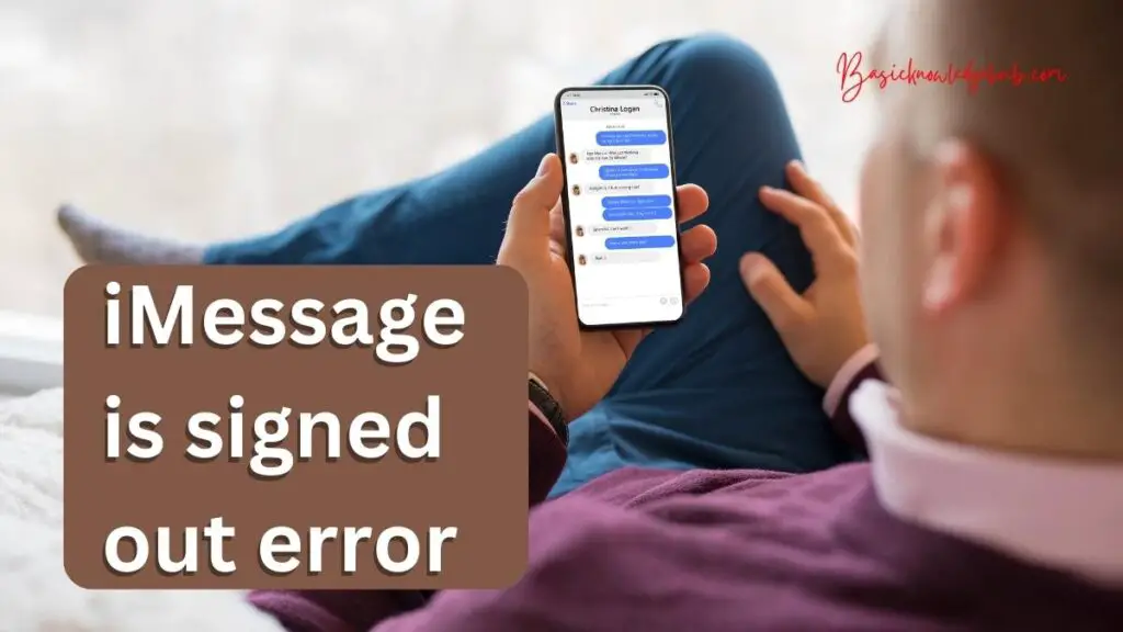 iMessage is signed out error