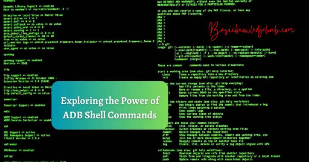 adb shell commands