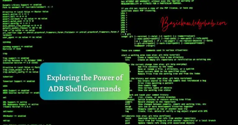 Exploring the Power of ADB Shell Commands