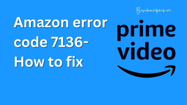 Amazon error code 7136