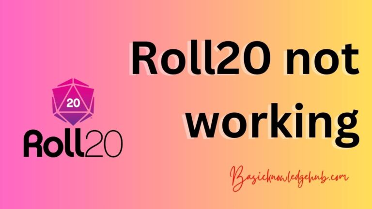 Roll20 not working