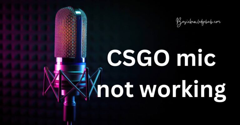 CSGO mic not working