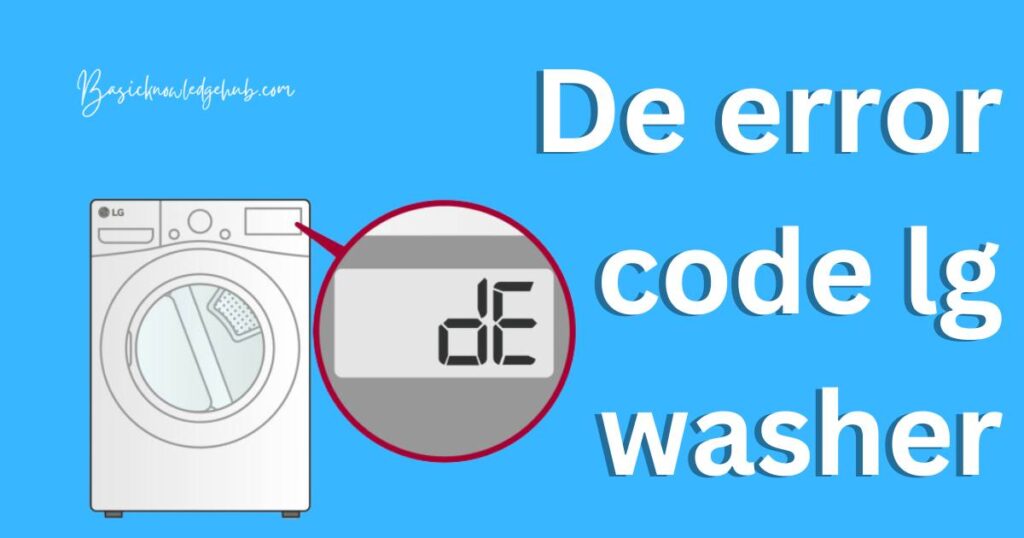 De error code lg washer