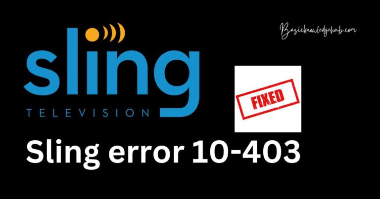 Sling error 10-403