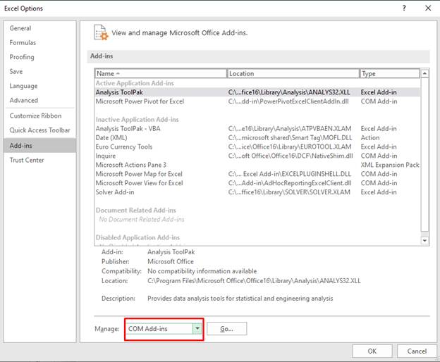 Enable the Excess Cell Formatting Option