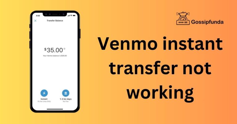 Venmo instant transfer not working