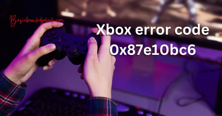Xbox error code 0x87e10bc6