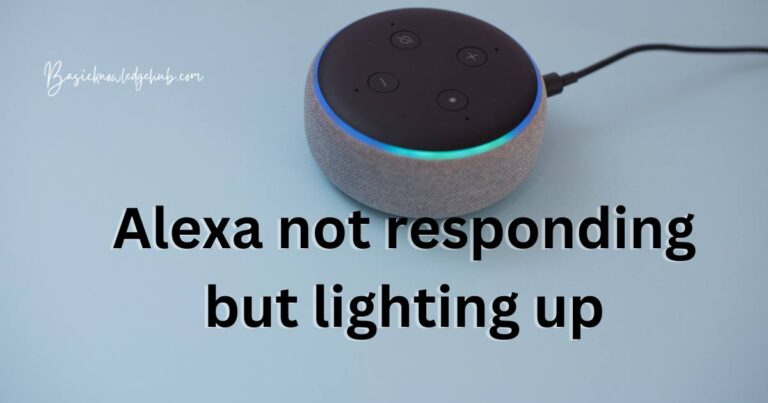 Alexa not responding but lighting up