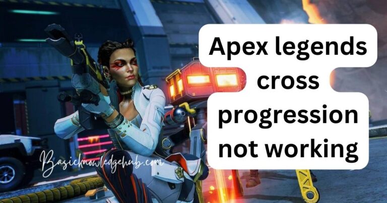 Apex legends cross progression not working