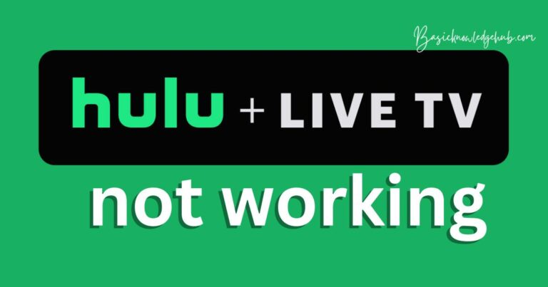Hulu live TV not working