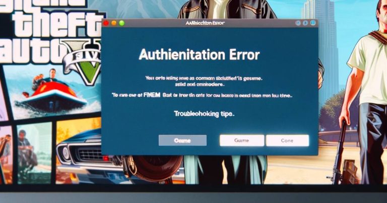 Fivem Authentication error – Guide to fix