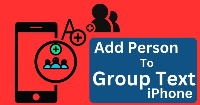 Add Person To Group Text iPhone