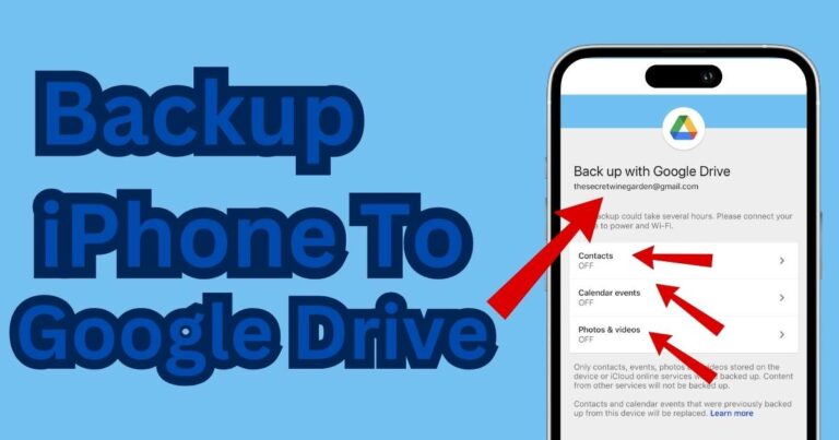 Backup iPhone To Google Drive