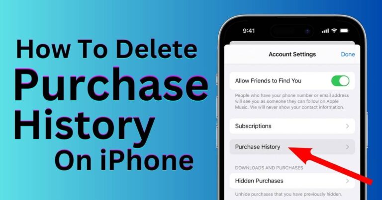 How To Delete Purchase History On iPhone