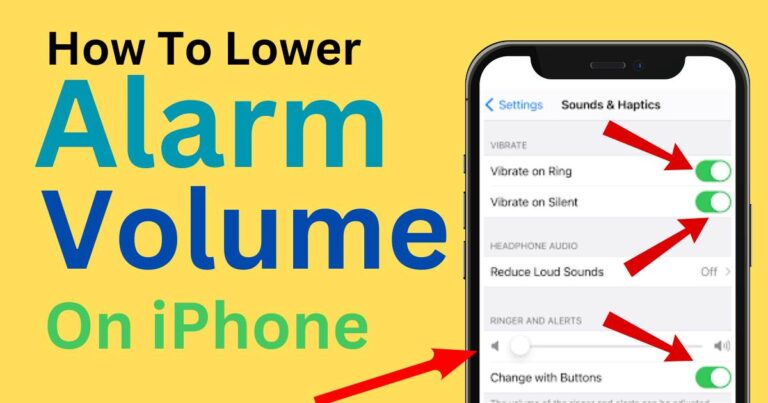 How To Lower Alarm Volume On iPhone