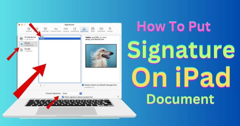 How To Put Signature On iPad Document