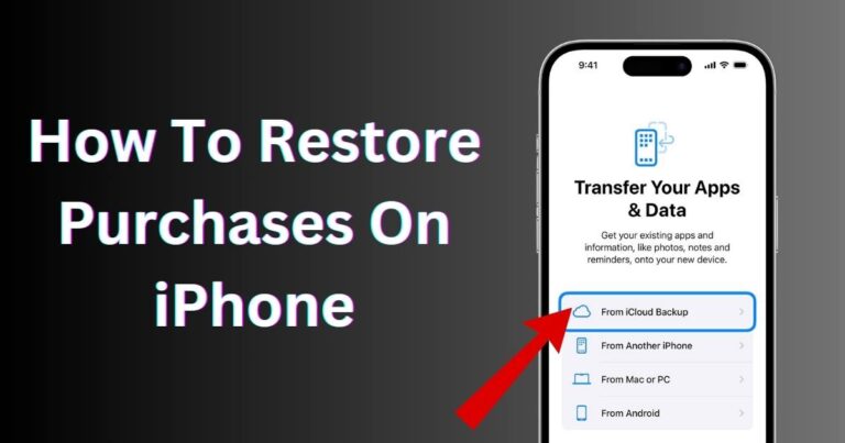 How To Restore Purchases On iPhone