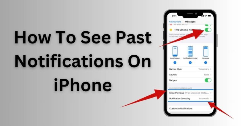 How To See Past Notifications On iPhone
