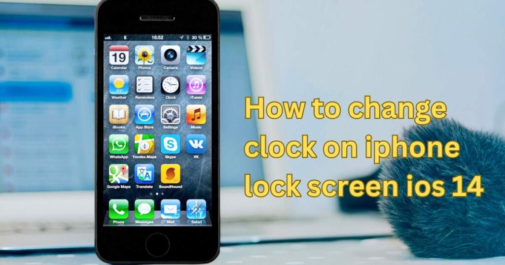 How to change clock on iphone lock screen ios 14