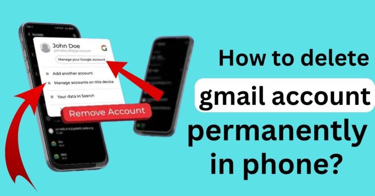 How to delete gmail account permanently in android phone?
