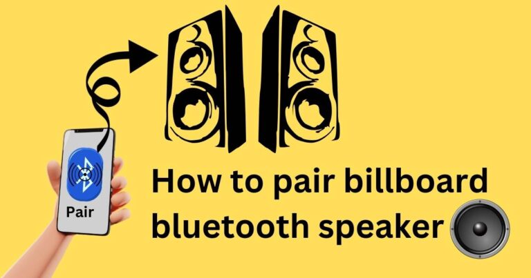 How to pair billboard bluetooth speaker