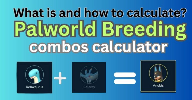 What is palworld breeding combos calculator and how to calculate?