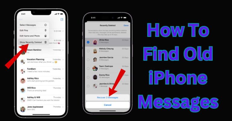 How To Find Old iPhone Messages