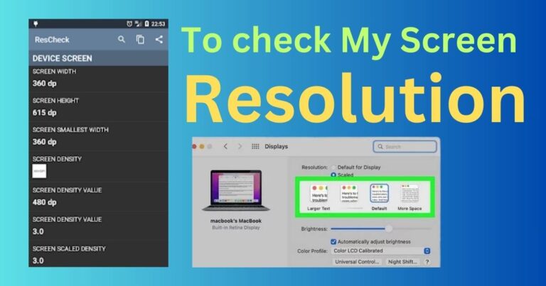 How To check My Screen Resolution